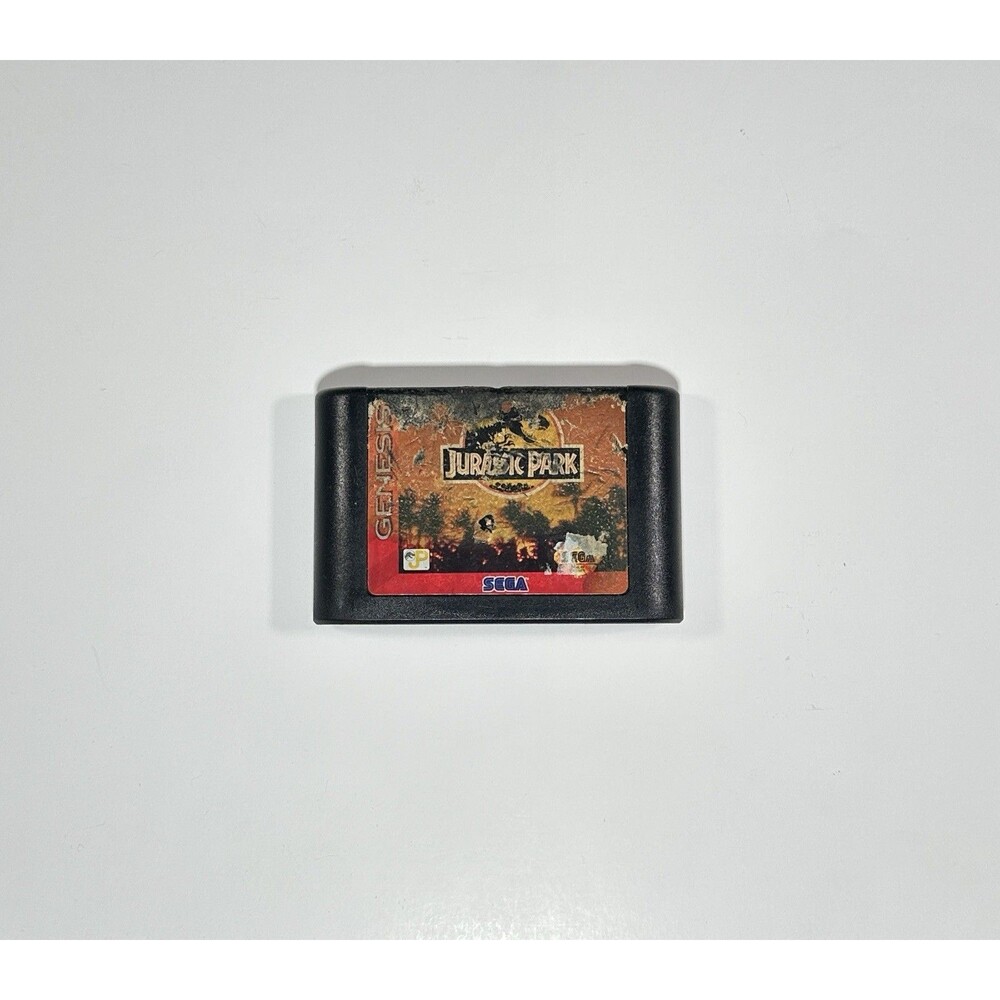 Jurassic Park Sega Genesis Video Game Cartridge Authentic Tested Working